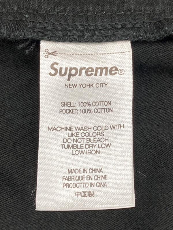 シュプリーム SUPREME Cargo Short カーゴ ショーツ ミリタリー ボタンフライ 黒 無地 ハーフパンツ ブラック サイズ 36 104MB-306