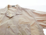 ワイズ Y's Y's for men OPEN COLLAR OVER SIZE SHIRT オープン カラー オーバー サイズ シャツ 半袖シャツ ベージュ 103MT-2653