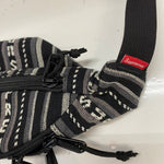 シュプリーム SUPREME 20SS Woven Stripe Waist Bag バッグ メンズバッグ ボディバッグ・ウエストポーチ ブラック 201goods-825