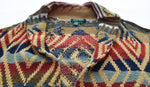 ラルフローレン RalphLauren COTTON SHAWL NATIVE GOWN ネイティブ柄 ショールカラー コットン×リネン ハンドニット ガウン カーディガン マルチカラー 3Lサイズ 103MT-2477
