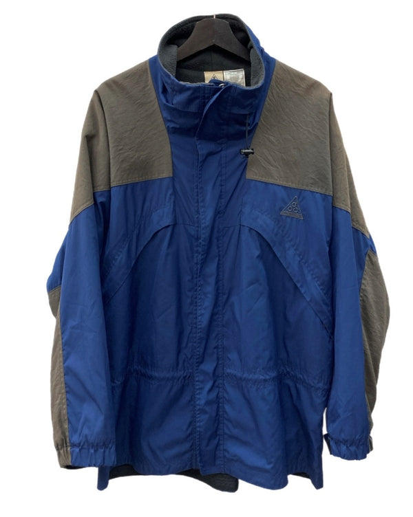 ナイキ NIKE NIKE ACG ナイキ エーシージー ナイロン ジャケット 裏地フリース 紺 F50208SID ジャケット ロゴ ネイビー Mサイズ 104MT-2252