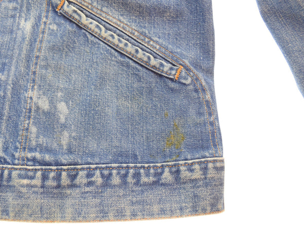 ラングラー Wrangler 70s 126MJ  DENIME JACKET 70's デニムジャケット  四つポケット ダブルステッチ 42 ジャケット ブルー 103MT-2565