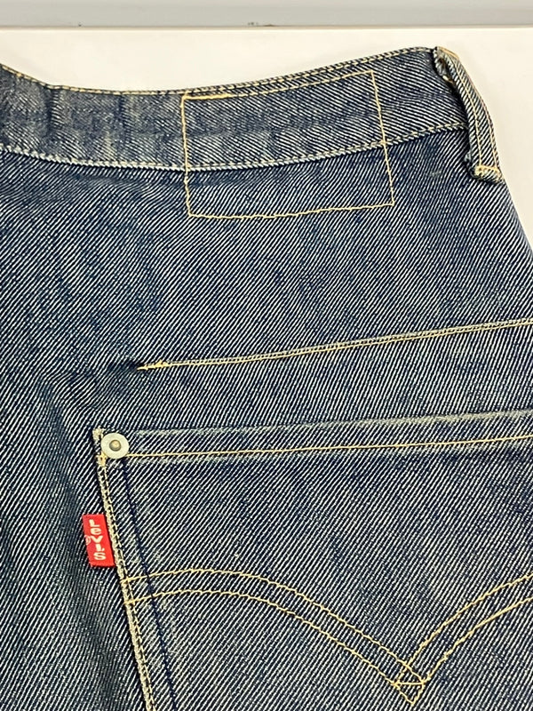 リーバイス Levi's 00's Y2K ENGINEERED JEANS REGULAR エンジニアジーンズ 立体裁断  3D 日本製 00001-0835 デニム ブルー 31×32 101MB-747