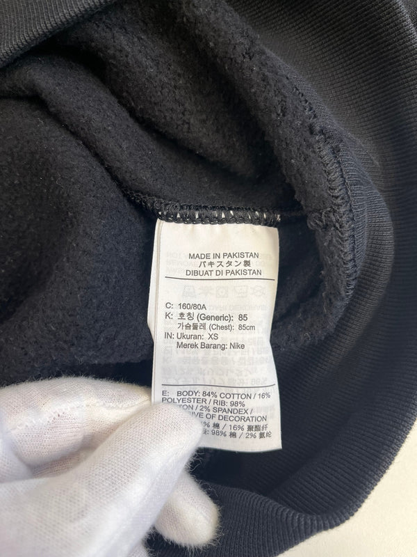 ナイキ NIKE ×STUSSY ステューシー Washed NRG Fleece Crewneck ウォッシュド フリーフ クルーネック トレーナー 裏起毛 黒 DO5310-010 XS スウェット ブラック 101MT-5136