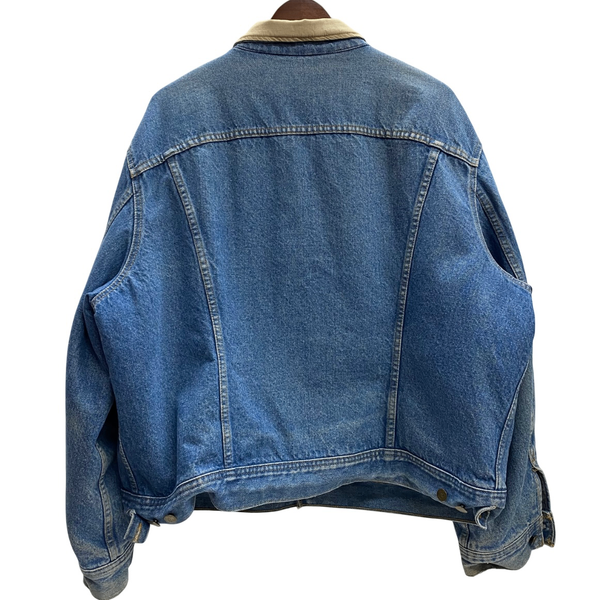 【曜日割引対象外】 リー Lee 90's ストームライダー デニムジャケット ブランケットライナー ジャケット ブルー 50サイズ 201MT-4521 VB