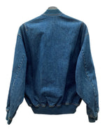 チャップス CHAPS 80s DENIM JACKET デニム ジャケット MA-1 ジップアップ 水兵 兵隊タグ アウター Ralph Lauren インディゴ 青 ジャケット ロゴ ブルー Mサイズ 104MT-2273