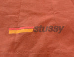 ステューシー STUSSY 90s Made in USA 紺タグ バイクT シングルステッチ 90's USA製 Tシャツ オレンジ Lサイズ 103MT-3183