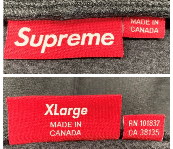 シュプリーム SUPREME 24FW S Logo Zip Up Hooded Sweatshirt Sロゴ ジップアップ フーディ 黒 パーカ ロゴ ブラック XLサイズ 104MT-1731