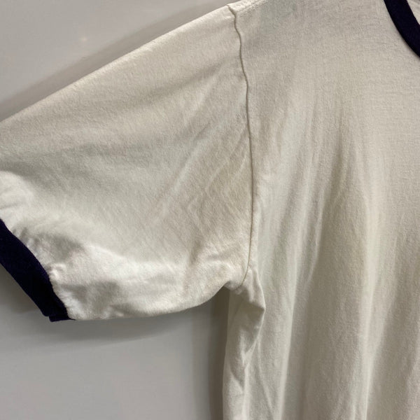 【曜日割引対象外】 チャンピオン Champion 80's USAFA トリコタグ USA製 リンガー Tシャツ ホワイト Lサイズ 201MT-4064 VB