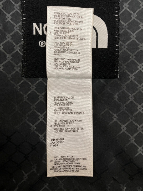 ザノースフェイス THE NORTH FACE MCMURDO PARKA マクマード パーカ HyVent ダブルジップ フード ファー アウトドア アウター ジャケット 黒 ジャケット ロゴ ブラック XLサイズ 104MT-1866