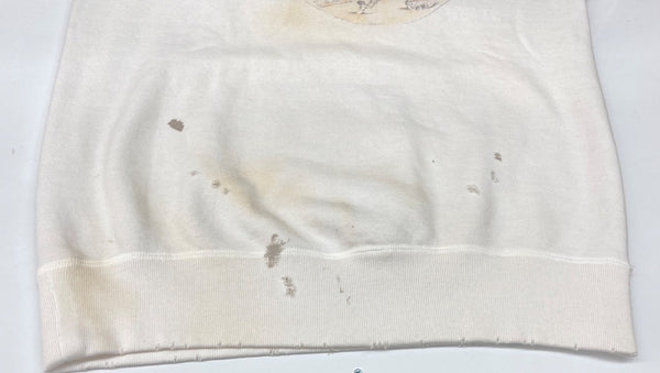 セントマイケル SAINT MICHAEL 21SS CREW SWEAT SHIRT クルーネック スウェット ヴィンテージ加工 白 SM-S21-0000-013 スウェット プリント ホワイト Sサイズ 104MT-1657