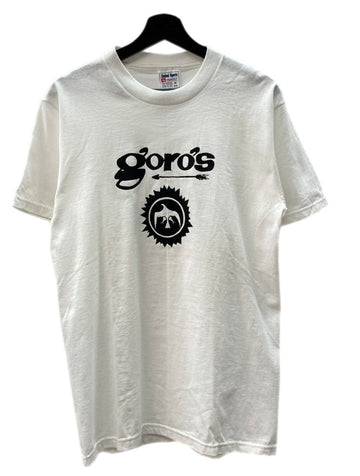 ヴィンテージ vintage 90's 90年代 goro's ゴローズ United Sports USA製 両面プリント ロゴ 半袖 Tシャツ 白 Tシャツ プリント ホワイト Mサイズ 104MT-1323
