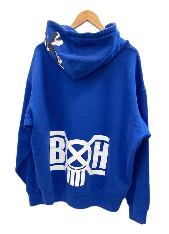 シュプリーム SUPREME Bounty Hunter Hooded Sweatshirt バウンティハンター パーカー プルオーバー 青 プリント ロゴ パーカ ブルー Lサイズ 101MT-2749