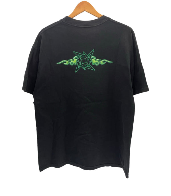 バンド band 00's Early Y2K M&O Metallica メタリカ フレイムロゴ ファイヤーパターン VINTAGE ヴィンテージ Tシャツ ブラック Lサイズ 101MT-4960
