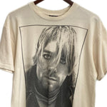 【曜日割引対象外】 バンド band 90's ニルバーナ NIRVANA カートコバーン追悼 KURT COBAIN MEMORIAL MONOCHROME GIANT Tシャツ ホワイト Lサイズ 201MT-3625 VB