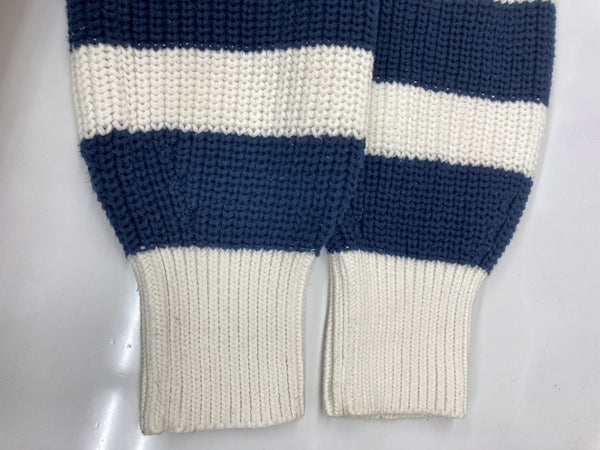 ラルフローレン RalphLauren POLO 現行タグ セーラー ニット レースアップ コットン COTTON 綿 IVORY アイボリー オフホワイト セーター ライン ホワイト Sサイズ 104LT-209