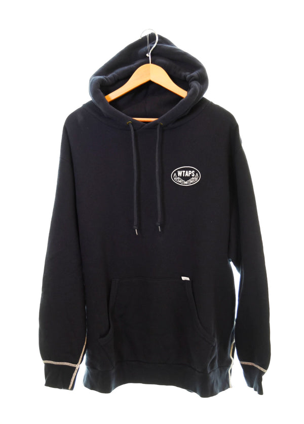 ダブルタップス WTAPS 21AW ACADEMY HOODED アカデミー フーデッド スウェット パーカー  212ATDT-CSM29 3 パーカ ネイビー 103MT-1077