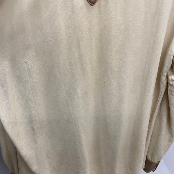 【曜日割引対象外】 ヴィンテージ vintage 40’s Circle A Western Wear Rayon Gabardine Shirt USA製 長袖シャツ ベージュ 201MT-4446 VB