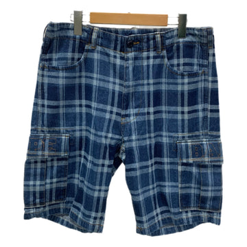 アベイシングエイプ A BATHING APE CHECK 6 POCKET DENIM SHORTS
