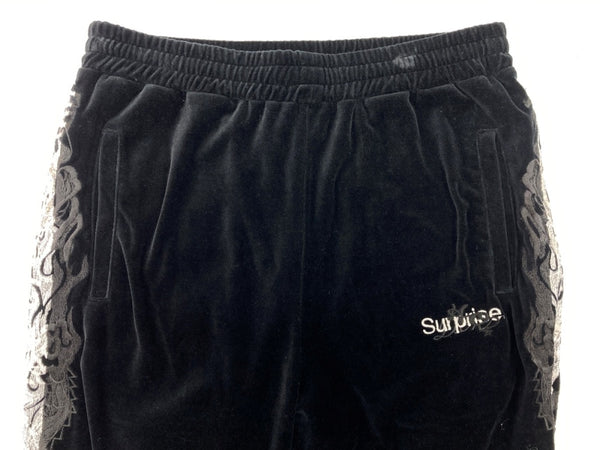 ダブレット doublet 19AW LINED CHAOS EMBROIDERY TRACK PANTSトラック パンツ ベロア 刺繍 ジャージ ズボン 黒 ロゴ 19AW16PT110 ボトムスその他 ブラック Mサイズ 104MB-389
