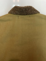 ミリタリー Military DECK JACKET デッキ ジャケット ミリタリー ジップアップ 裏ボア 海軍 軍物 アウター 緑 ジャケット 無地 カーキ Lサイズ 104MT-1806