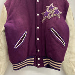 【曜日割引対象外】 ヴィンテージ vintage 80's CATCH BALL スタジアムジャケット スタジャン USA製 ジャケット パープル 42サイズ 201MT-4604 VB