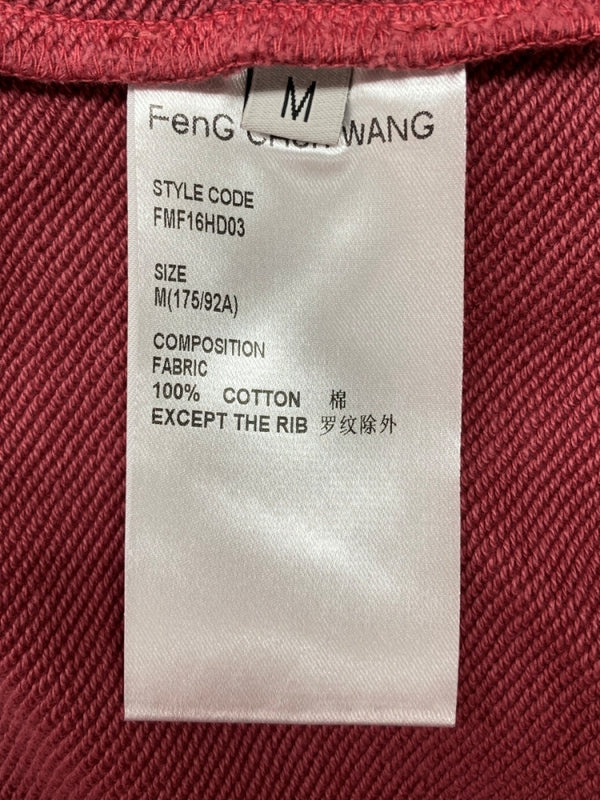 フェンチェンワン Feng Chen Wang 23AW 3 IN 1 TIE-DYE HOODIE プルオーバー フーディー パーカー パッチワーク トレーナー 赤 FMF16HD03 パーカ ロゴ レッド Mサイズ 104MT-1966