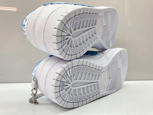 ナイキ NIKE 24年製 × NICOLE HAUSE ニコール ハウゼ DB DUNK LOW PRO ダンク ロー スケボー シューズ 白 青 FZ8802-100 メンズ靴 スニーカー ホワイト 27cm 104S-1035