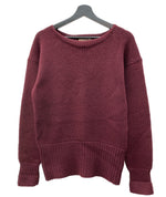 ヴィンテージ vintage 40s 40年代 Rugby KNITTING MILLS Wool Sweater ニット ロングリブ えんじ バーガンディ セーター 無地 ワインレッド 104MT-1872
