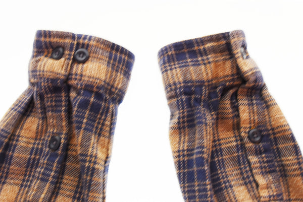 パタゴニア PATAGONIA ORGANIC COTTON オーガニックコットン 長袖 フランネルチェックシャツ 53947FA16 長袖シャツ ブラウン Mサイズ 103MT-2836