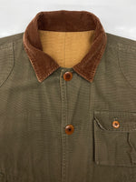 ラルフローレン RalphLauren POLO COUNTRY 80s 90s REVERSIBLE HUNTING JACKET リバーシブル ハンティング ジャケット アウター 茶 緑 サイズ 9 ジャケット 無地 カーキ 104MT-2048