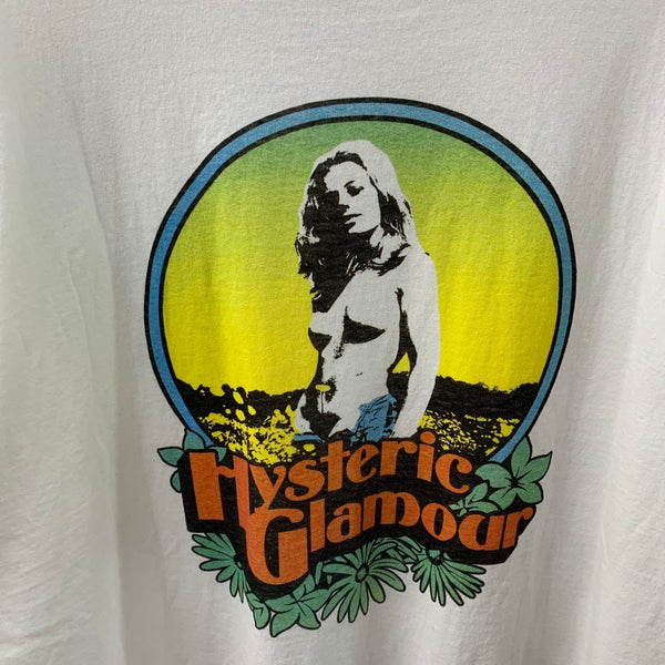 ヒステリックグラマー HYSTERIC GLAMOUR 24SS FLOWER TRIPPIN プリントTシャツ 02241CT13 Tシャツ ホワイト LLサイズ 201LT-446