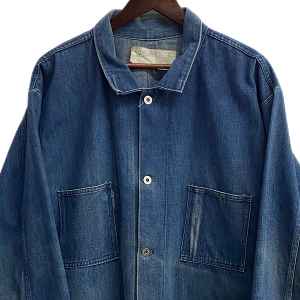 【曜日割引対象外】 US古着 80’s 80s 80年代 デニムカバーオール ジャケット ブルー 201MT-3578 VB