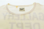 ギャラリーデプト GALLERY DEPT 長袖 Tシャツ GALLERY DEPT THERMAL メンズ ロゴT サーマル カットソー ロンT クルーネック ロンT ホワイト Lサイズ 103MT-2669
