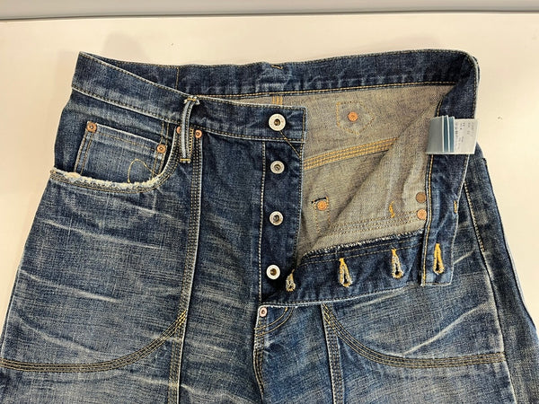 シュガーヒル SUGARHILL MUSTY FADED DOUBLE KNEE DENIM PANT 22AWPT12 デニム ブルー サイズ32 101MB-773