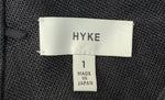 ハイク HYKE LINEN MARINE CROPPED PANTS  デニム 無地 ブラック 201LB-75