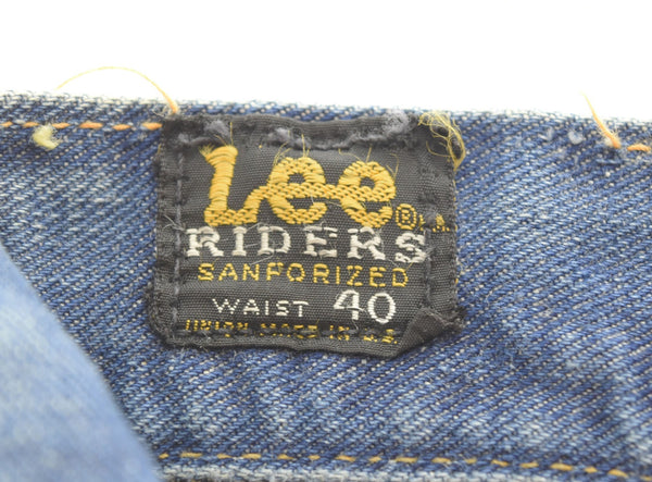リー Lee 60s Vintage 101Z サイド黒タグ セミオートタロン ボタン裏7 脇割 60's ヴィンテージ デニム ブルー 40 103MB-465
