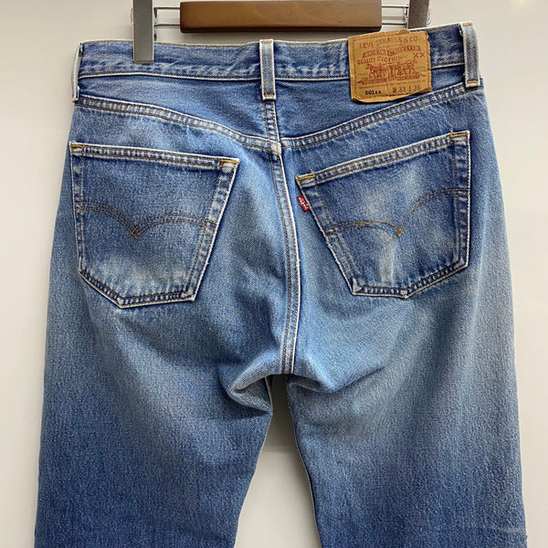 【曜日割引対象外】 リーバイス Levi's 501 00's 00年製 USA製 バレンシア デニム ブルー W33 L36サイズ 201MB-1196 VB