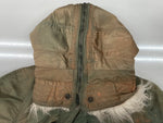 ミリタリー Military N-2B FLIGHT JACKET フライト ジャケット ジップアップ ファー 短丈 軍物 ARMY アウター 緑 ジャケット 無地 グリーン Mサイズ 104MT-1914