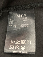 シュタイン stein 23SS PRINT TEE MERCERISED COTTON フロントプリントTシャツ 半袖 カットソー 黒 ST.555 Tシャツ プリント ブラック Sサイズ 104MT-226