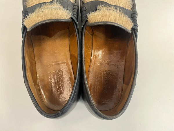 パラブーツ Paraboot International Gallery BEAMS インターナショナルギャラリービームス別注 レザーコインローファー ブラック系 メンズ靴 ローファー サイズ7 A 101sh-2095