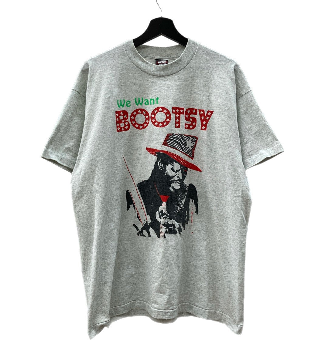 90s BOOTSY COLLINS Tシャツ P-FUNK G-RAP BOOTSY COLLINS Funk Card Vintage 80s 90s Black T Shirt XL