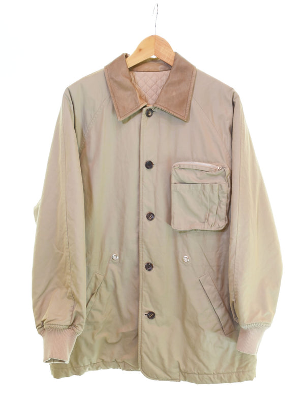 コムデギャルソンオム  COMME des GARCONS HOMME 90s 90年代 襟切り替え ハンティングジャケット 襟部分ダメージありジャケット カーキ Mサイズ 103MT-2391