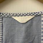 ピンクハウス PINK HOUSE セーラー襟 キューピーワッペン ギンガムチェック柄 ワンピース ブルー 201LT-426