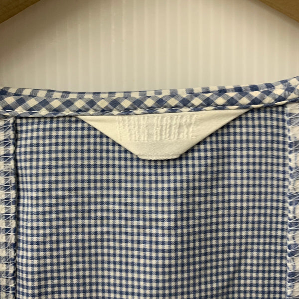 ピンクハウス PINK HOUSE セーラー襟 キューピーワッペン ギンガムチェック柄 ワンピース ブルー 201LT-426