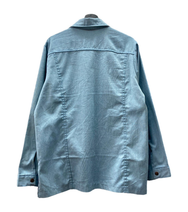 ヴィンテージ vintage 70s 70年代 SEARS コットン トラッカージャケット ワークジャケット 水色 ジャケット 無地 ブルー 104MT-1353