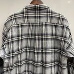 ディセンダント DESCENDANT チェック フランネル 長袖シャツ グレー 2サイズ 201MT-4762