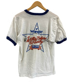 US US古着 80's 80s Wrangler Willie Nelson ラングラー ウィリー・ネルソン リンガー vintage ヴィンテージ - Tシャツ ホワイト フリーサイズ 101MT-3727