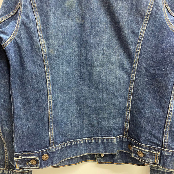 【曜日割引対象外】 リーバイス Levi's 70's 70505 BIG E ケアタグ 濃紺 USA製 デニム ジャケット ブルー 40サイズ 201MT-4718 VB