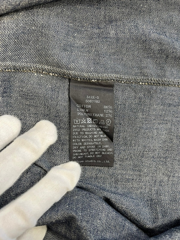 フォーティーファイブアールピーエム 45RPM リネン混 コットンベスト 麻 綿 5067182 ベスト ブルー サイズ0 101LT-209